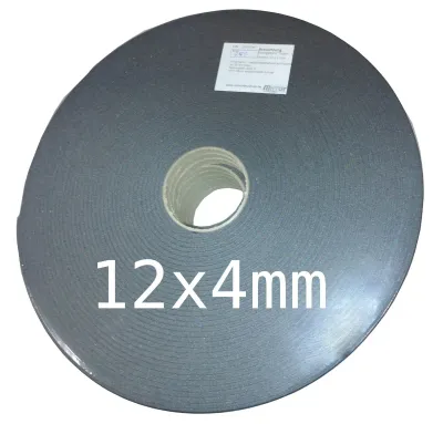 Vorlegeband SUPER schwarz 12x4 mm