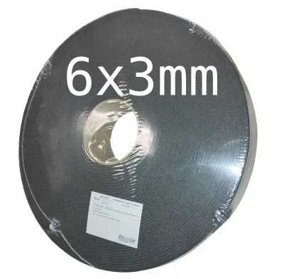 Vorlegeband SUPER schwarz 6x3 mm Vorlegeband SUPER schwarz 6x3 mm