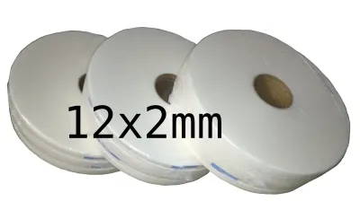 Vorlegeband SUPER weiss 12x2 mm