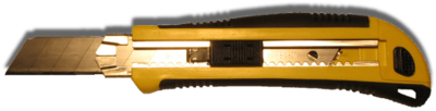 Abbrechmesser mit 5 Klingen, mit Softgriff Abbrechmesser mit 5 Klingen, mit Softgriff