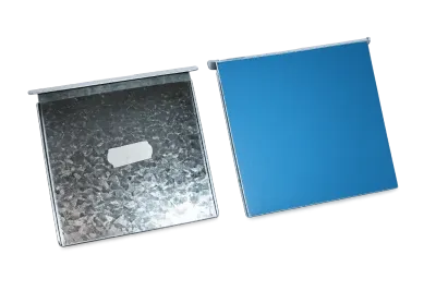 Spiegelblech selbstklebend gekröpft 100x100*0,9 mm Spiegelblech selbstklebend gekröpft 100x100*0,9 mm