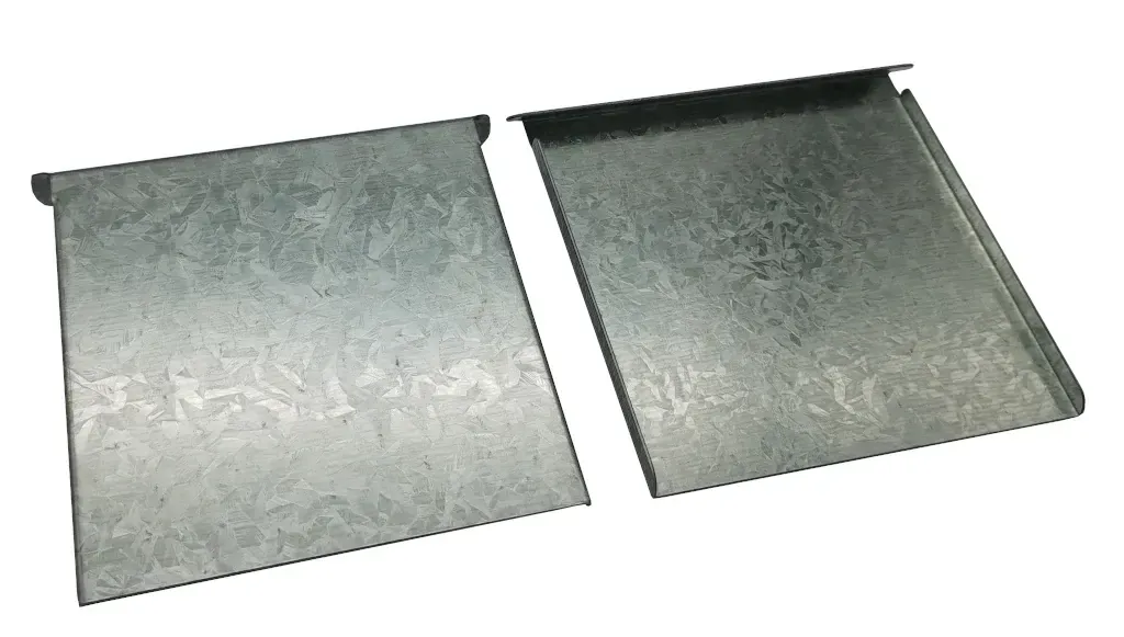 Spiegelblech unbeschichtet gekröpft 100x100*0,9 mm