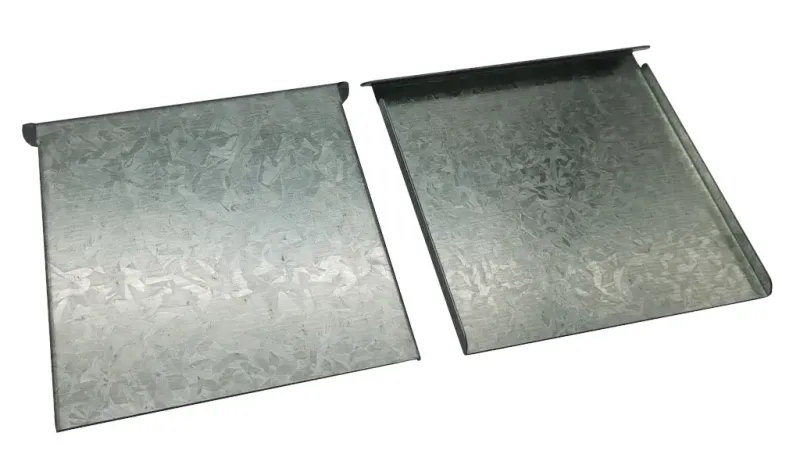 Spiegelblech unbeschichtet gekröpft 100x100*0,9 mm Spiegelblech unbeschichtet gekröpft 100x100*0,9 mm