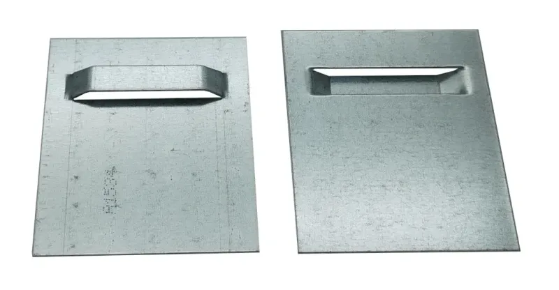 Spiegelblech unbeschichtet mit Sicke 70x80*0,9 mm Spiegelblech unbeschichtet mit Sicke 70x80*0,9 mm