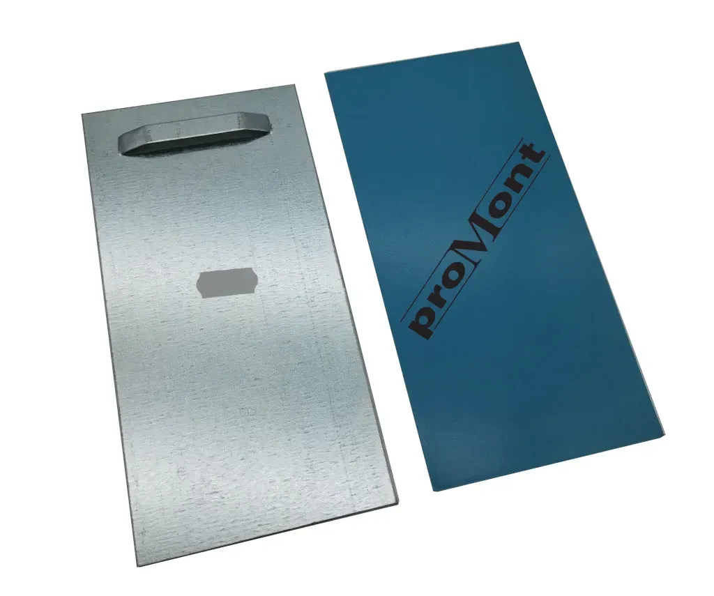 Spiegelblech selbstklebend mit Sicke 200x100*0,9 mm