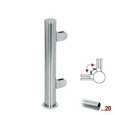 Corona Pfosten 150 Ecke 90°, Ø25,4 mm, Höhe 300 mm