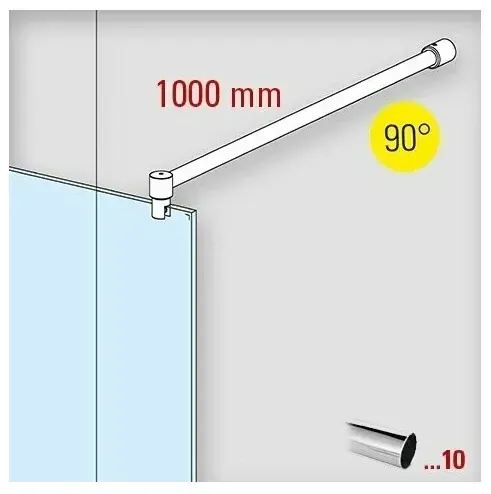 Stabistangen Set 6018, Länge 1000 mm 90° NETTO-SONDERPREIS Stabistangen Set 6018, Länge 1000 mm 90° NETTO-SONDERPREIS