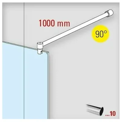 Stabistangen Set 6018, Länge 1000 mm 90° NETTO-SONDERPREIS