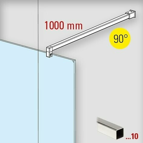 Stabistangen Set 6418 Länge 1000 mm 90° NETTO-SONDERPREIS
