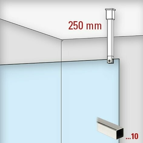 Stabistangen Set 6415 Länge 250 mm 90°  NETTO-SONDERPREIS