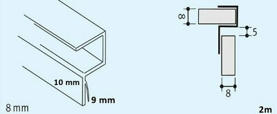 DP224 Anschlagprofil 90°