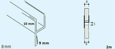 DP223 Anschlagprofil 90°