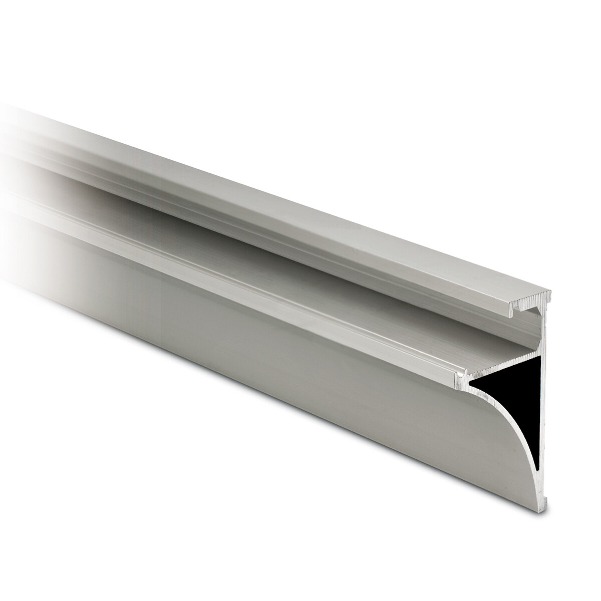 Profi Bord Glasplatten-Halteprofil Edelstahl-Design AUSLAUFARTIKEL