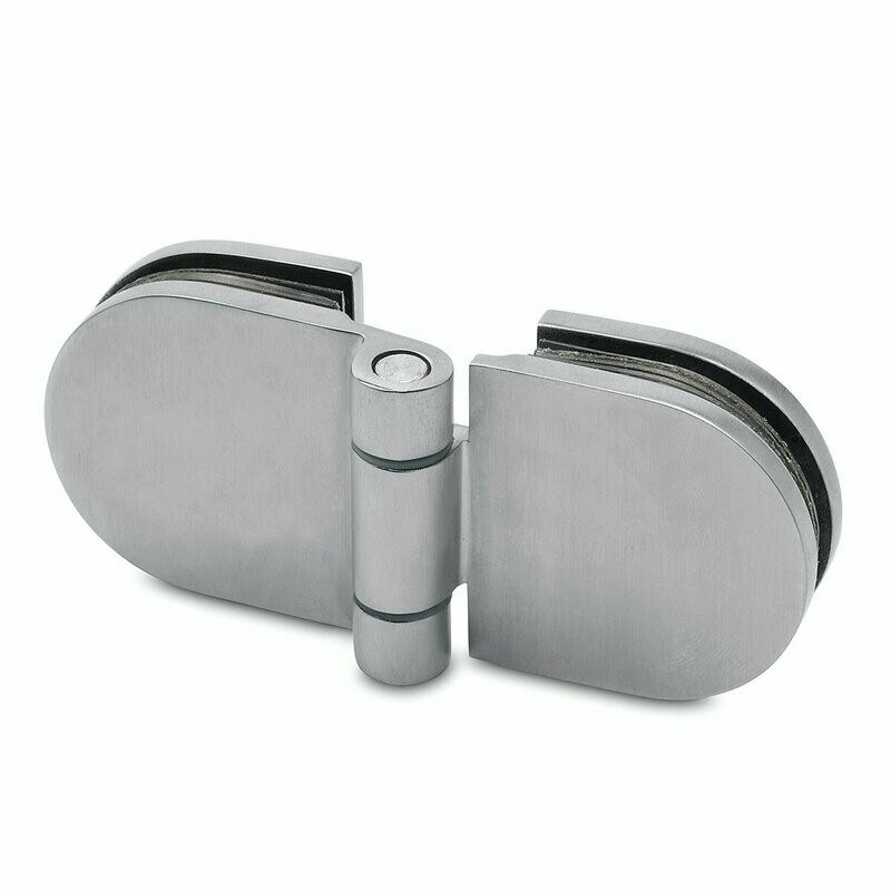 Glastürband Glas / Glas 180° Oval