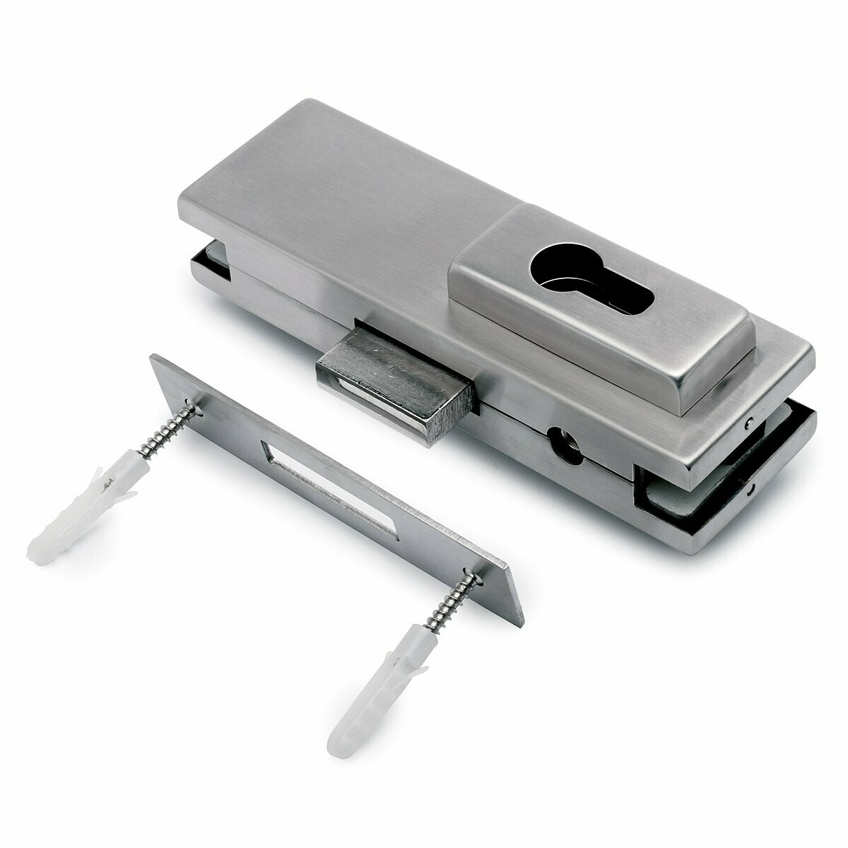 Glas Schwingtür Schloss