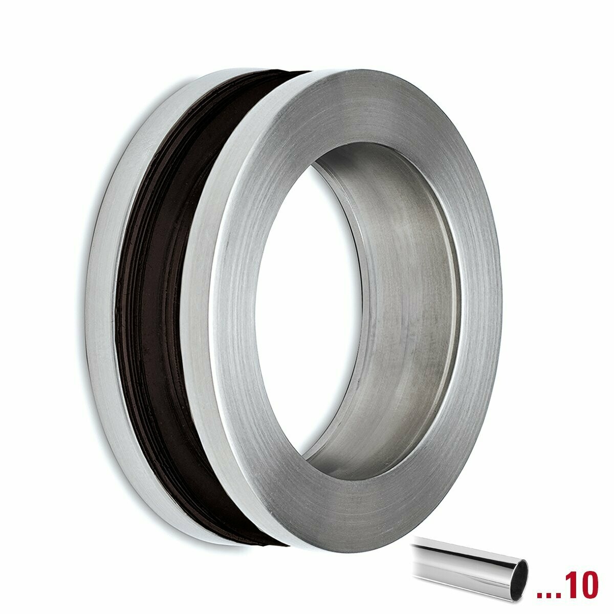 Griffmuschel offen Ø60 mm Chrom Design / V2A Poliert NETTO-SONDERPREIS