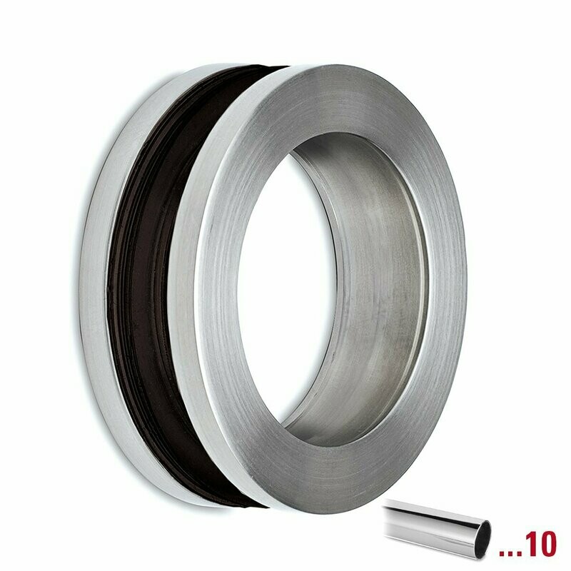 Griffmuschel offen Ø60 mm Chrom Design / V2A Poliert NETTO-SONDERPREIS