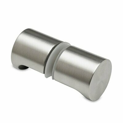 Glastürknopf 106, zweiseitig aus Edelstahl V2A