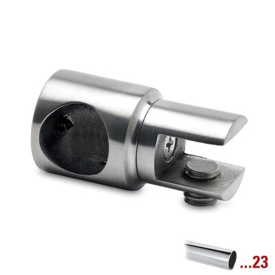 Glashalter 836 geschlossen 90° für Stabistangen