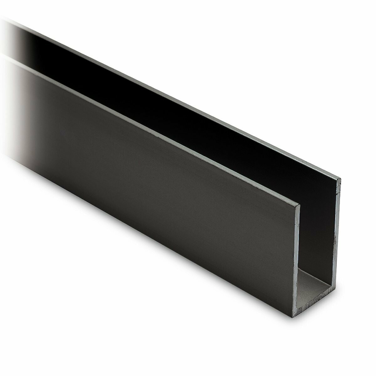U Profil 40x20x40 mm Schwarz Design