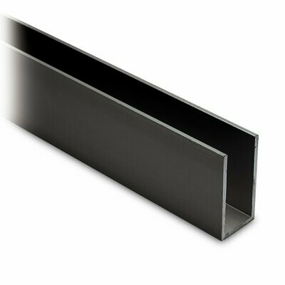 U Profil 40x20x40 mm Schwarz Design
