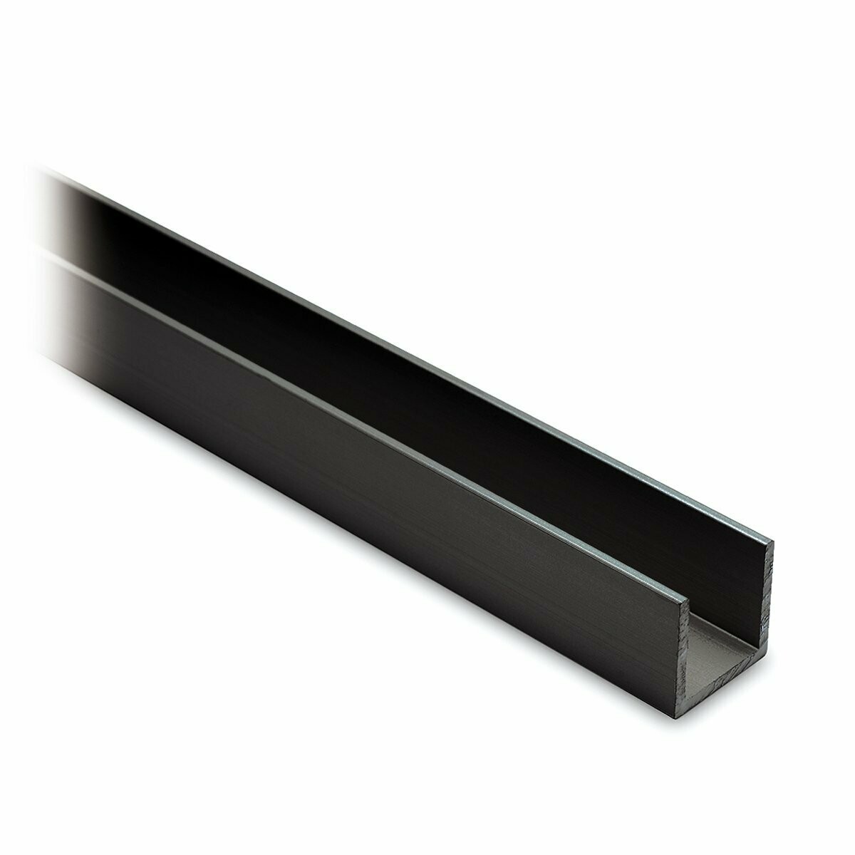 U Profil 15x15x15 mm Schwarz-Design