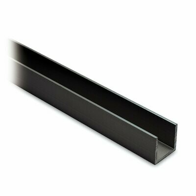 U Profil 15x15x15 mm Schwarz-Design