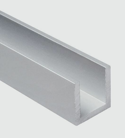 U Profil 15x15x15 mm glanzeloxiert