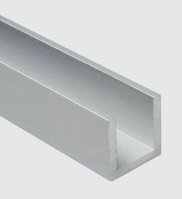 U Profil 15x15x15 mm Edelstahl matt gebürstet
