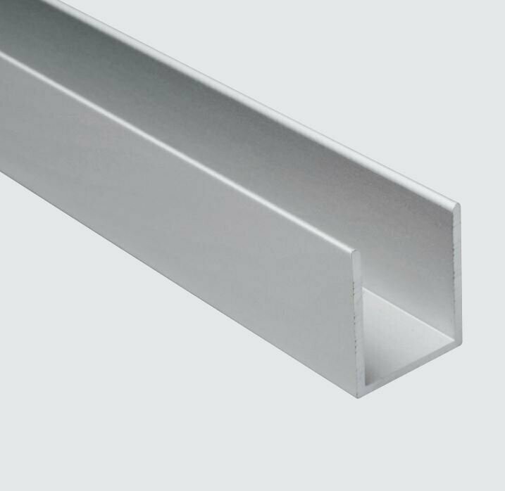 U Profil 20x17x20 mm Edelstahl Optik
