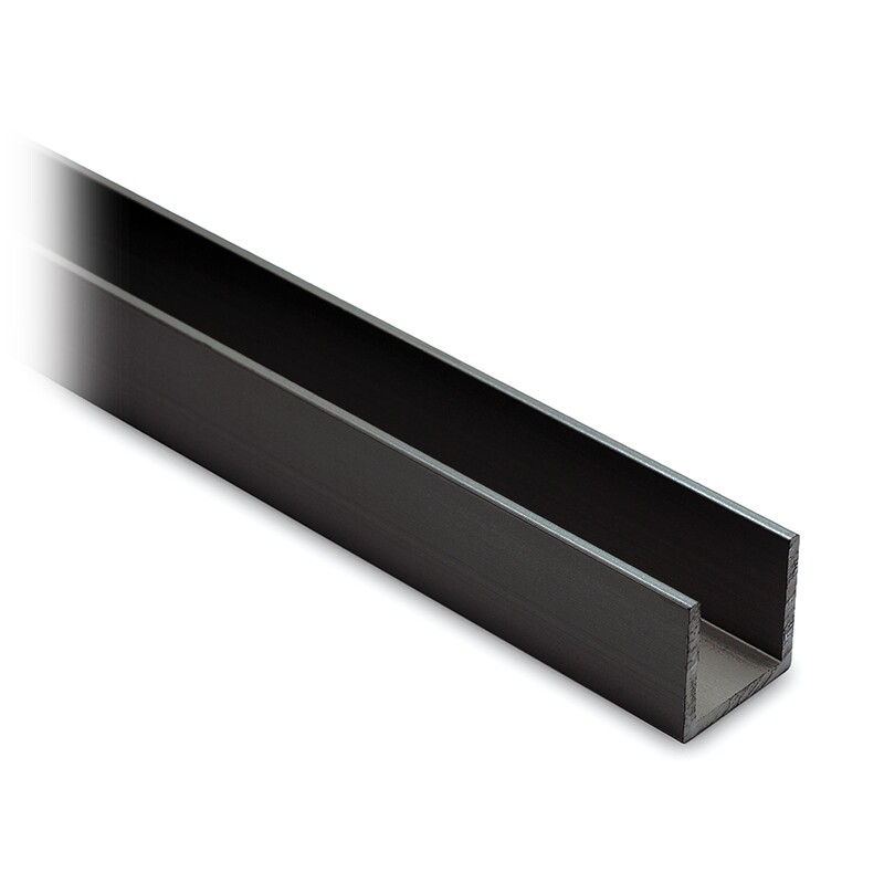 U Profil 20x20x20 mm Schwarz Design