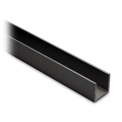 U Profil 20x20x20 mm Schwarz Design