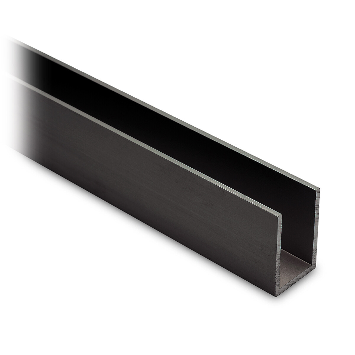 U Profil 30x20x30 mm Schwarz-Design
