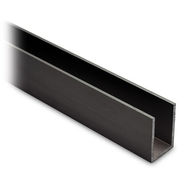 U Profil 30x20x30 mm Schwarz-Design