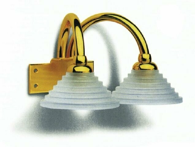 Spiegelleuchte Claudia Gold 12V