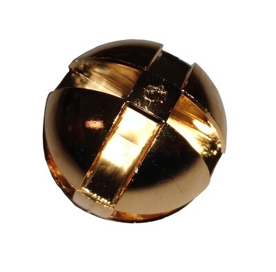 Vitrinenverbinder Kugel Ø33 mm für 6 mm Platten goldfarbig