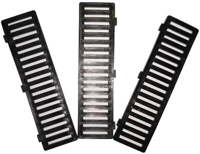 Gitterklötze ELLO 90x24x4 mm schwarz Gitterklötze ELLO 90x24x4 mm schwarz