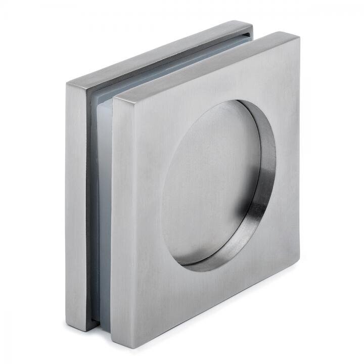 Griffmuschel quadratisch 65 mm Edelstahl Design NETTO-SONDERPREIS