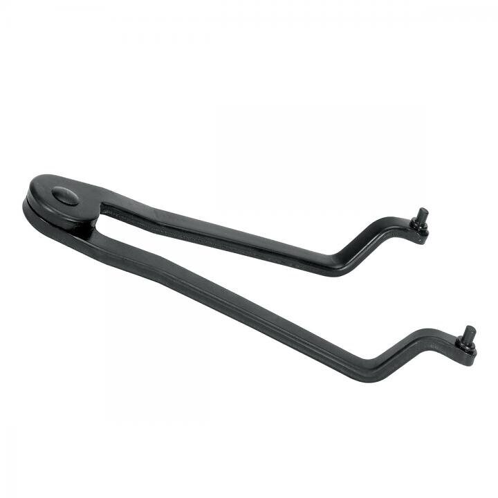 Stirnloch-Schlüssel aus Stahl, gekröpft