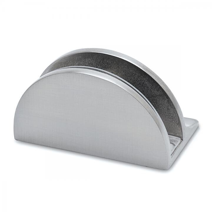 BT 3054 Glasplattenträger Halbrund 50x40 mm mit Stütze