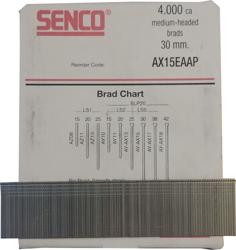 Nägel AX Stauchkopfnägel SENCO AX15EAAP 30 mm x 1,2 mm NETTO SONDERPREIS Nägel AX Stauchkopfnägel SENCO AX15EAAP 30 mm x 1,2 mm NETTO SONDERPREIS