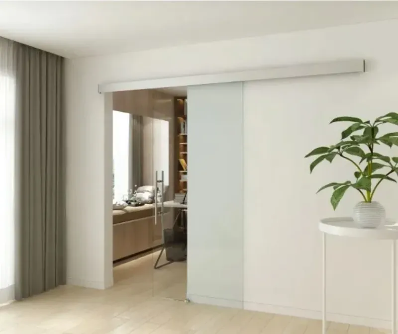 Schiebetür 2000 2500 mm Silber matt eloxiert Netto-Sonderpreis