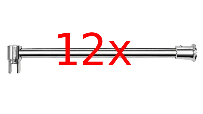 Stabistangen Set 6020b Länge 1250 mm 90° im 12er Pack NETTO-SONDERPREIS Stabistangen Set 6020b Länge 1250 mm 90° im 12er Pack NETTO-SONDERPREIS