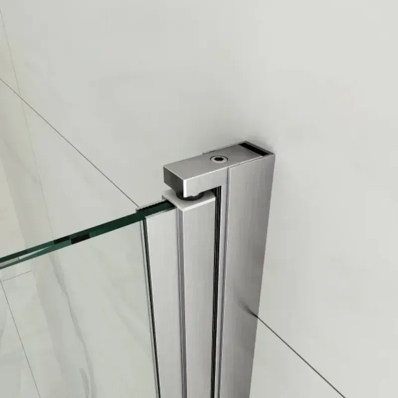Drehtürprofil 0901 für Glasduschen – Glas Wand silber matt eloxiert Drehtürprofil 0901 für Glasduschen – Glas Wand silber matt eloxiert