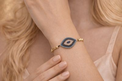 Bratara din Hematit cu Ochiul lui Horus