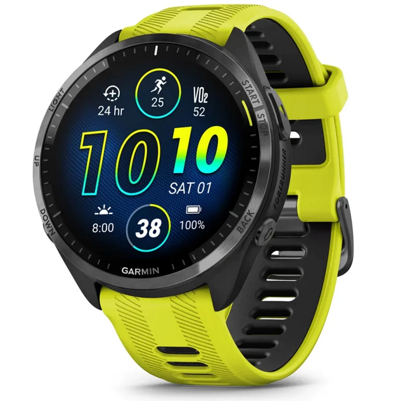 Forerunner® 965, colore: CASSA NERA CINTURINO GIALLO