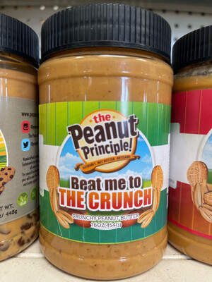 “Beat Me To The Crunch” Crunchy Gourmet Peanut Butter (16oz)