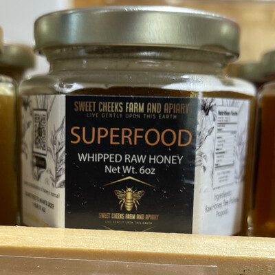 Superfood Whipped Raw Honey (6oz)