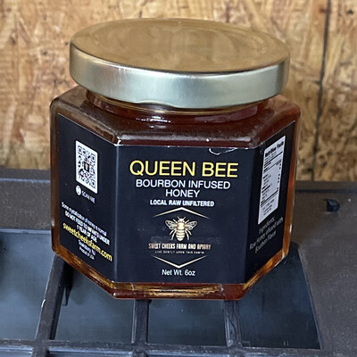 Queen Bee Bourbon Infused Honey (6oz)