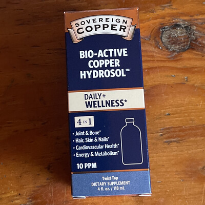 Bio-Active Copper Hydrosol Daily + Wellness (4floz)